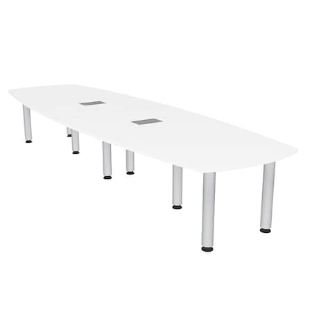Skutchi Designs 45 in W, 120 in L, 29 in H, Engineered Wood Top, White H-ABOT-46119PT-09-EL